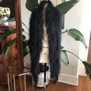 Haute Hippie Black Mongolian Lamb Fur Vest